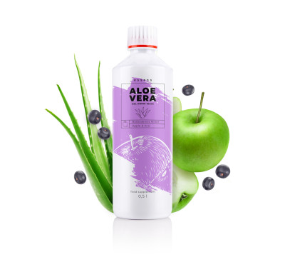 Aloe vera 99,5% gel drink - jablko + acai - výživový doplnok Aloe vera 99,5% gel drink - jablko + acai - výživový doplnok