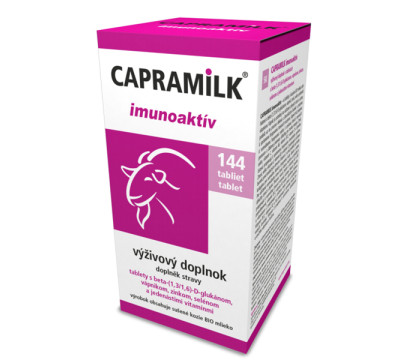 Tablety z kozieho mlieka CAPRAMILK IMUNOAKTÍV, 144 tabliet Tablety z kozieho mlieka CAPRAMILK IMUNOAKTÍV, 144 tabliet
