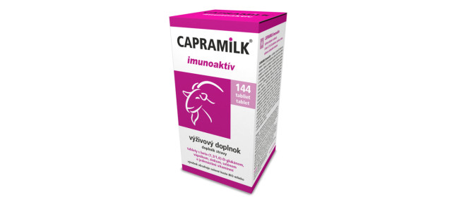 Tablety z kozieho mlieka CAPRAMILK IMUNOAKTÍV, 144 tabliet