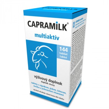 Tablety z kozieho mlieka CAPRAMILK MULTIAKTÍV, 144 tabliet