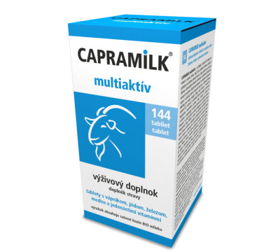 Tablety z kozieho mlieka CAPRAMILK MULTIAKTÍV, 144 tabliet Tablety z kozieho mlieka CAPRAMILK MULTIAKTÍV, 144 tabliet