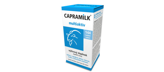 Tablety z kozieho mlieka CAPRAMILK MULTIAKTÍV, 144 tabliet