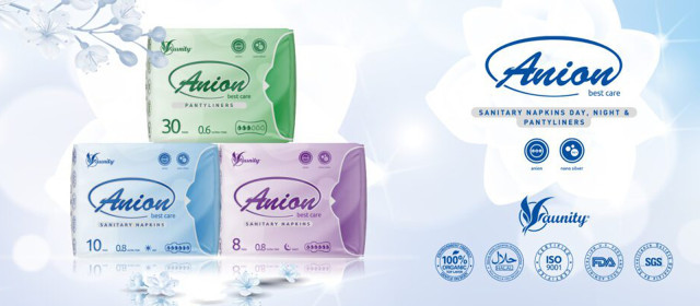 Aniónové hygienické vložky Aunity Aniónové hygienické vložky Aunity