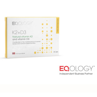 Eqology Vitamin K2 + D3 - 30 kaps