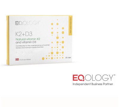 Eqology Vitamin K2 + D3 - 30 kaps Eqology Vitamin K2 + D3 - 30 kaps