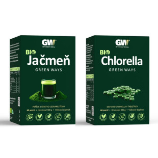 Zelený jačmeň GW 300g + Chlorella GW 330g 