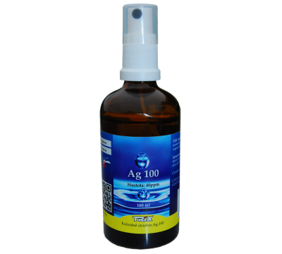Koloidné striebro Ag100 100 ml 40 ppm sprej Koloidné striebro Ag100 100 ml 40 ppm sprej