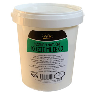 Sušené plnotučné kozie mlieko 500g Sušené plnotučné kozie mlieko 500g