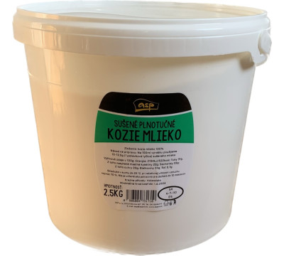 Sušené plnotučné kozie mlieko 2500g Sušené plnotučné kozie mlieko 2500g