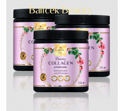 Balíček Zeen Premium Beauty Collagen 3x 249g
